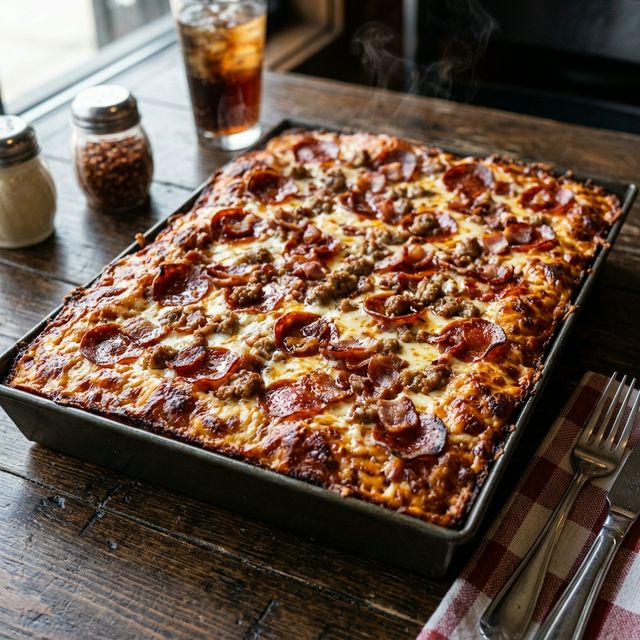 Detroit-Style Deep Dish 3 Meat Treat®