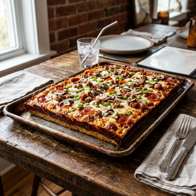 Detroit-Style Deep Dish Ultimate Supreme